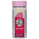 FunCakes Suikerhartjes Metallic Zilver 80g