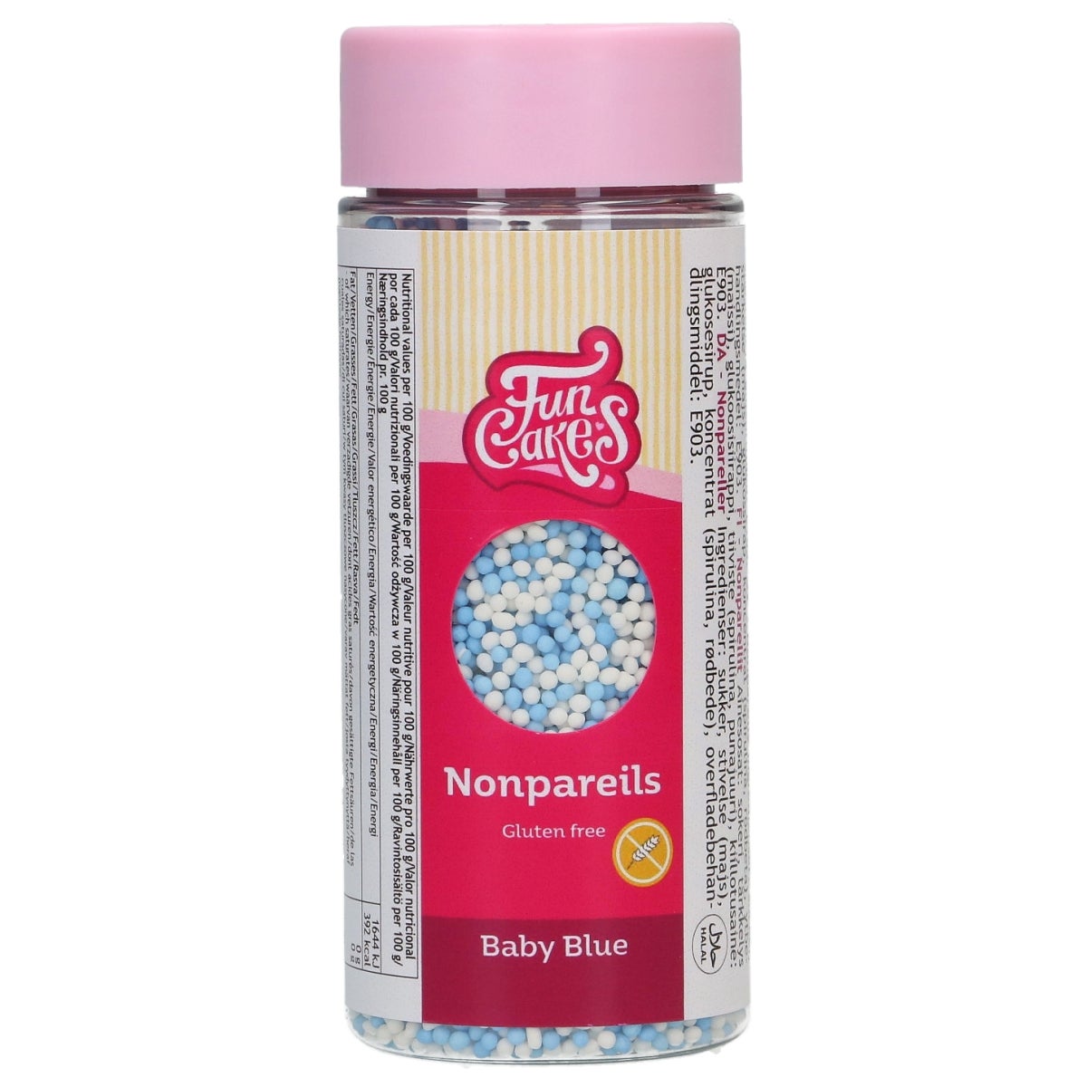 FunCakes Glutenvrije Nonpareils Baby Blauw 80g