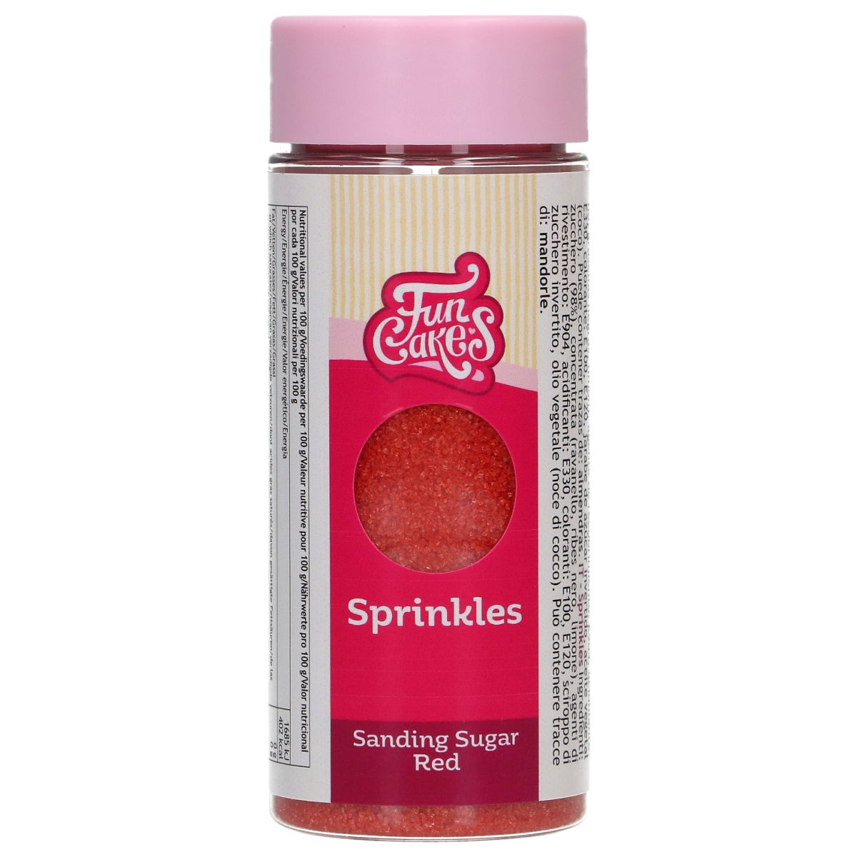FunCakes Sanding Sugar Rood 80g