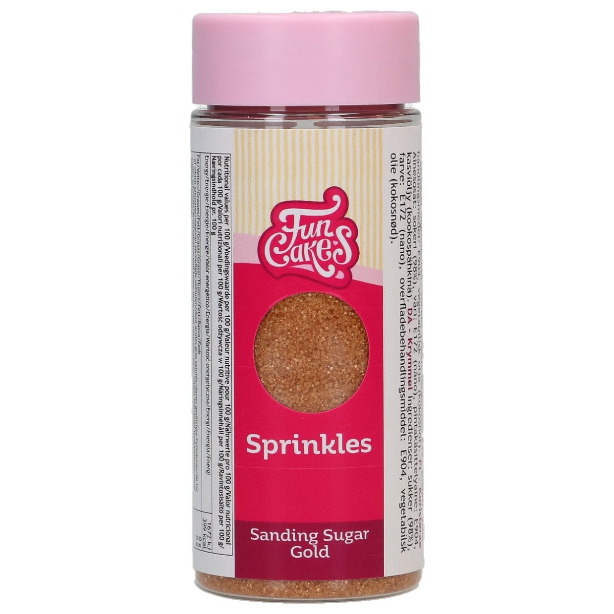 FunCakes Sanding Sugar Goud 80g