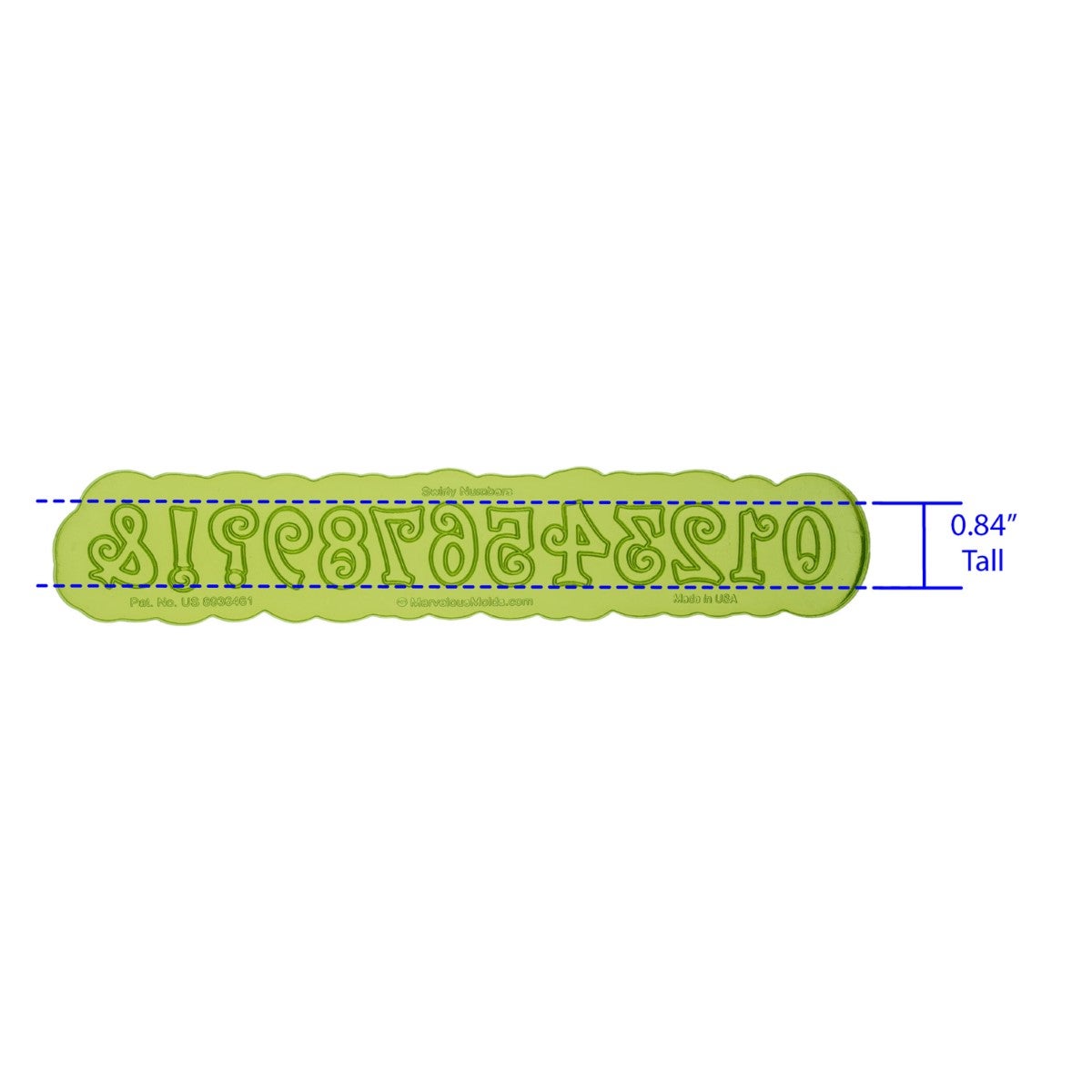 Marvelous Molds Silicone Mal - Swirly Numbers Flexabet™