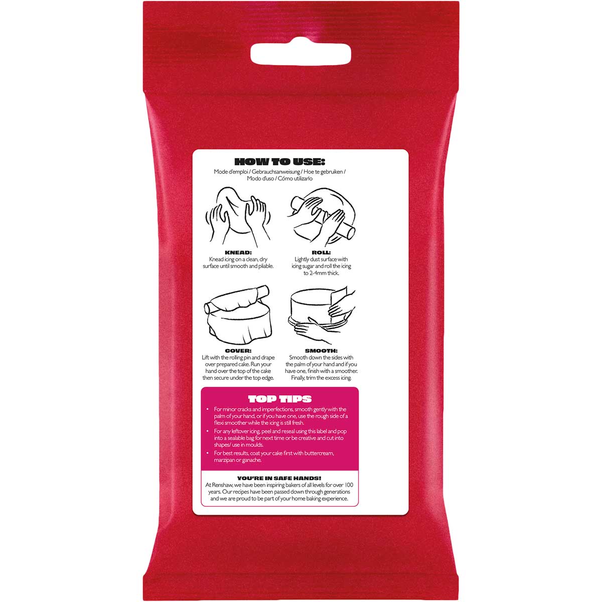 Renshaw Fondant Fuchsia Roze 250g