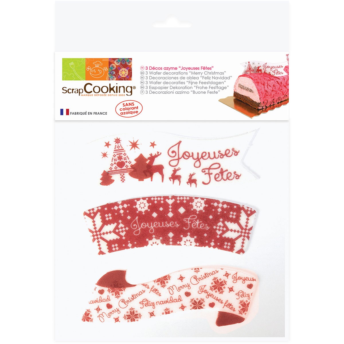 ScrapCooking Eetbare Papieren Decoraties Merry Xmas BBD Discount