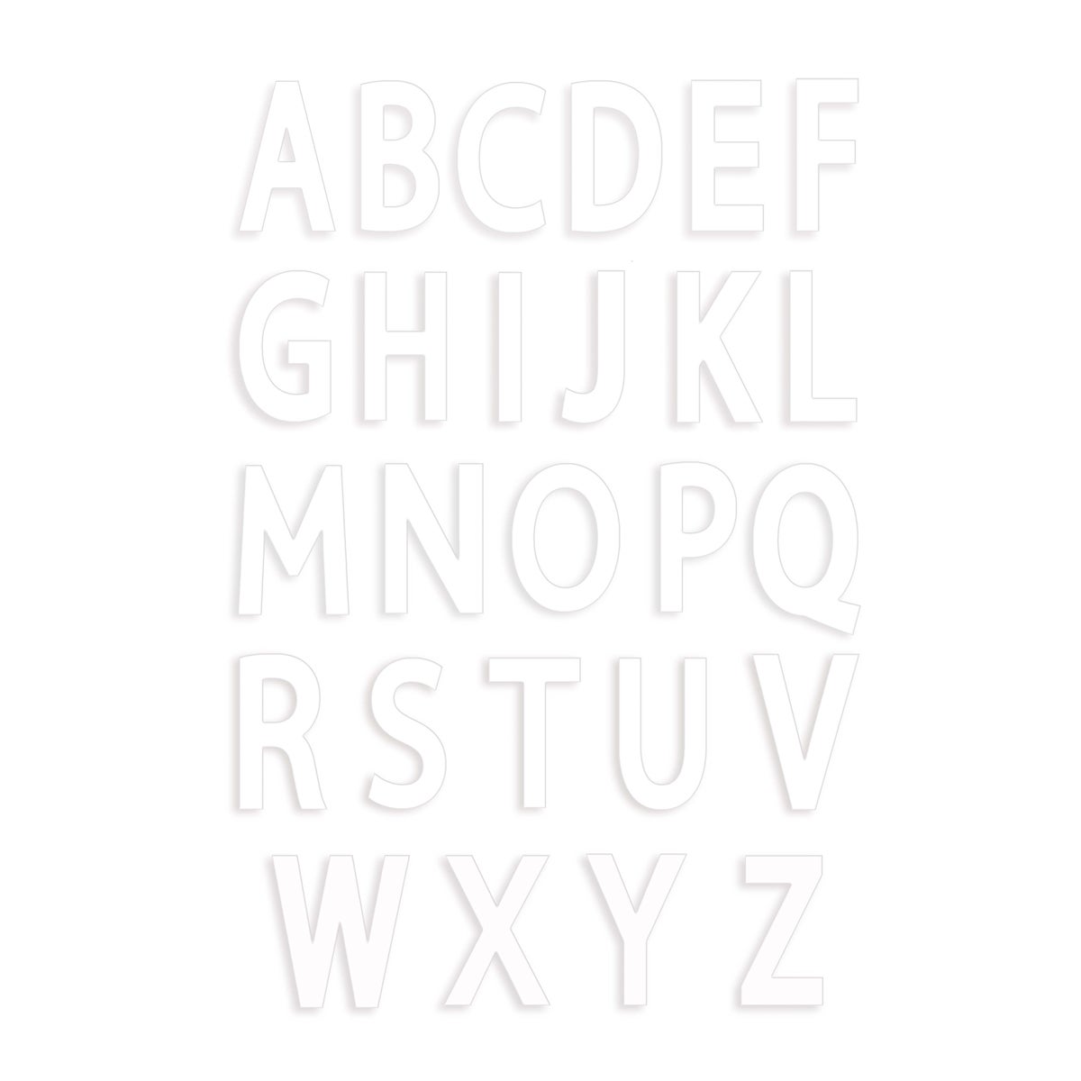 Scrapcooking Cake Template Letter Set/26