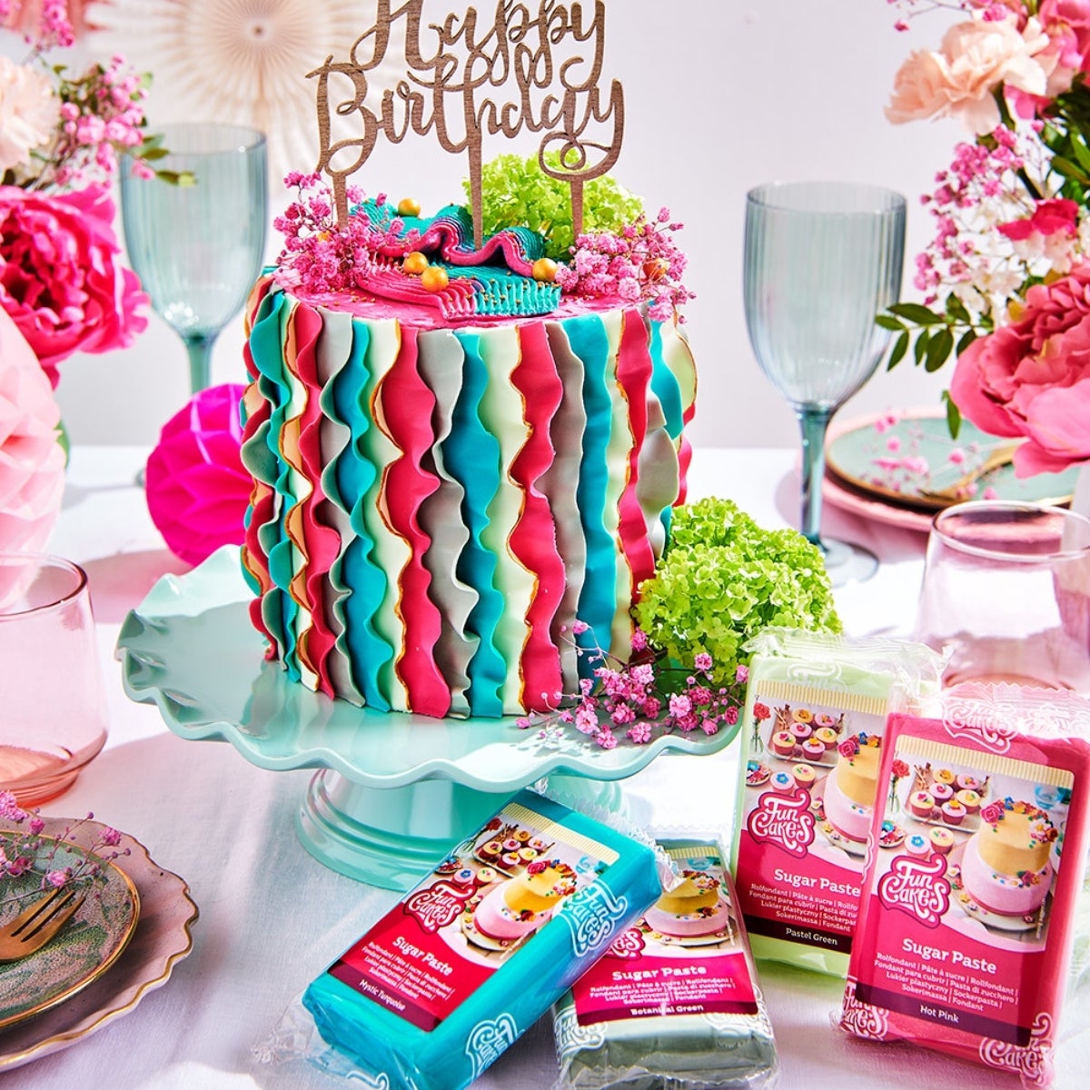FunCakes Fondant Spring Green 250g