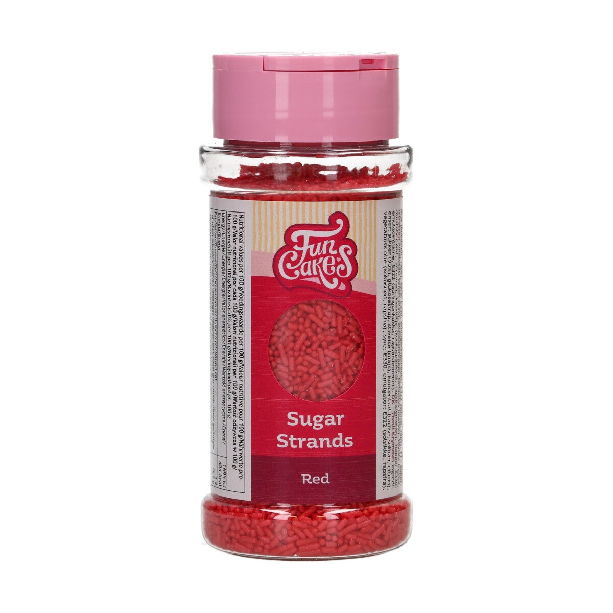 FunCakes Sugar Strands Rood 80g