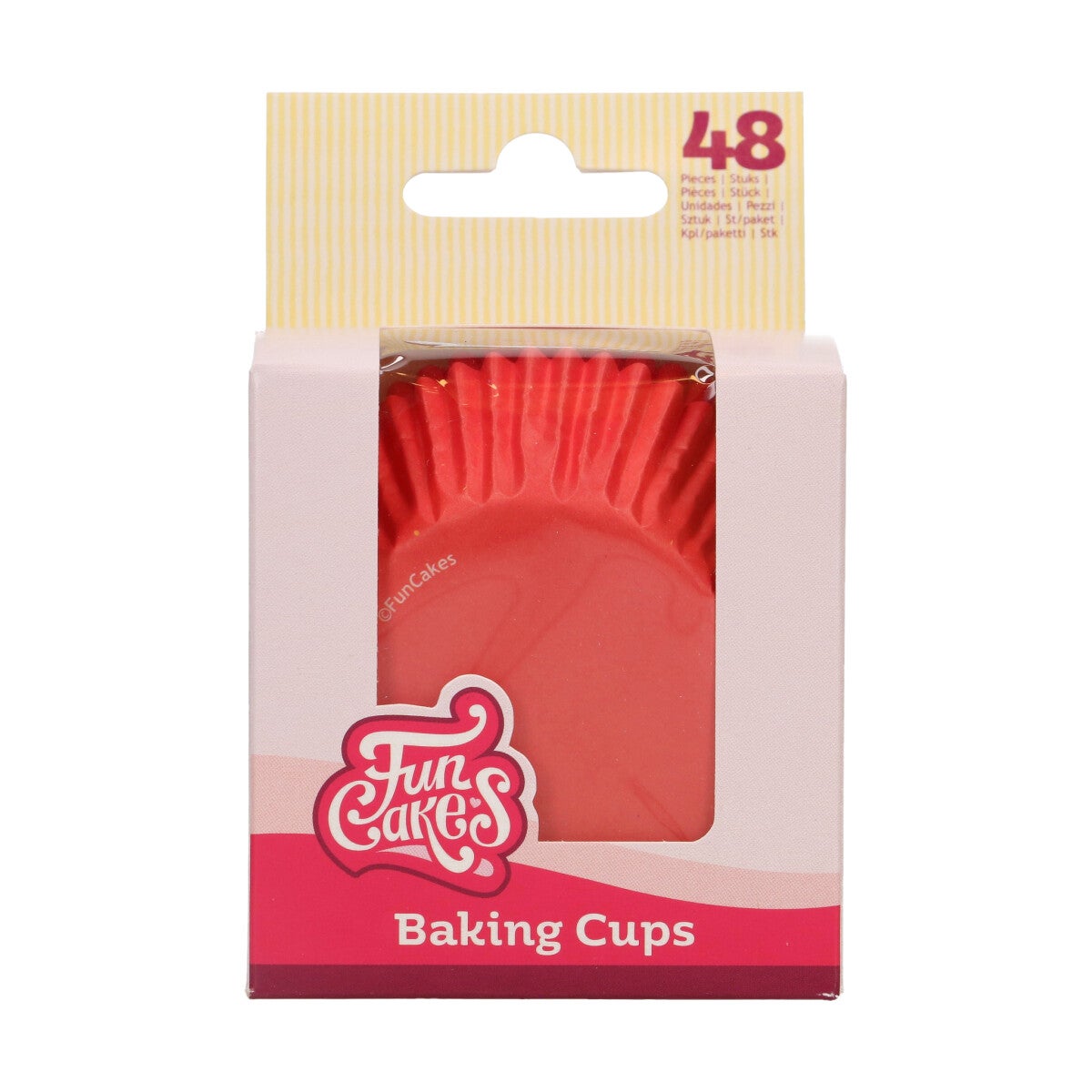 FunCakes Cupcakesvormpjes Rood pk/48
