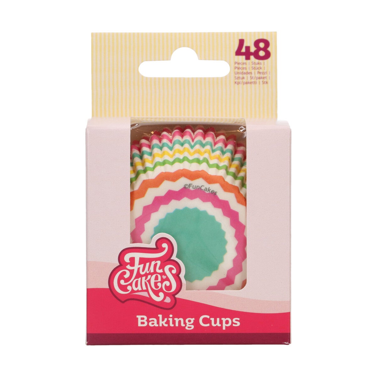 FunCakes Baking Cups Kleurrijke Chevron pk/48