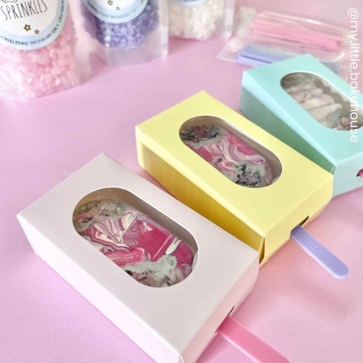 Simply Making Cakesicle Doos Pastel Blauw pk/10