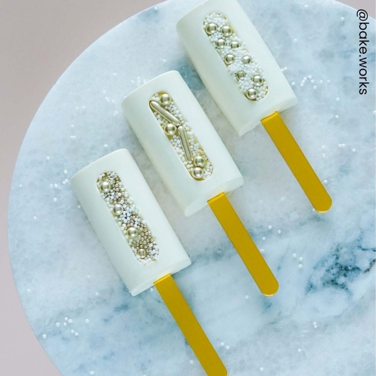 Simply Making Cakesicle Sticks pk/10 - Glanzend Goud - 113mm