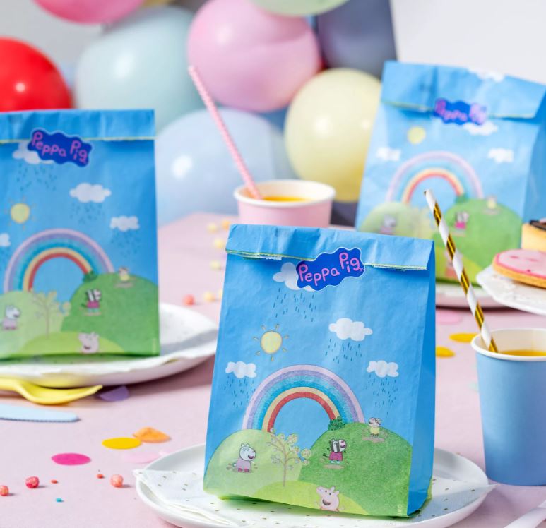 Dr. Oetker Peppa Pig - Papieren Cadeauzakjes & Stickers pc/8