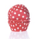House of Marie Baking cups Stip Rood - pk/50