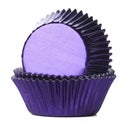 House of Marie Baking Cups Folie Paars - pk/24