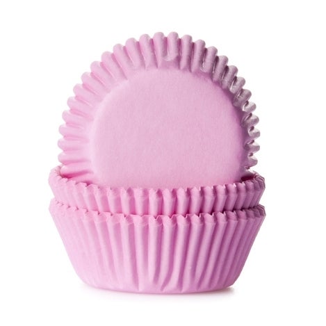 House of Marie Mini Baking cups Licht Roze - pk/60