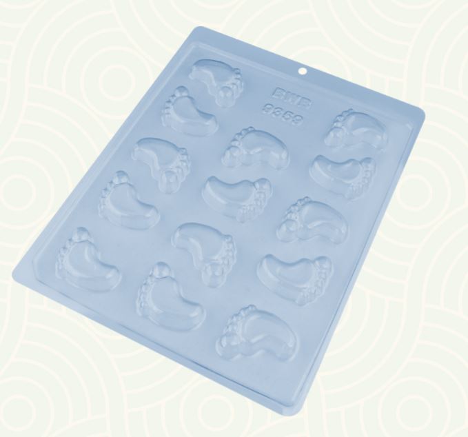 BWB Chocoladevorm Eenvoudig - Baby Voet