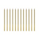 PartyDeco Kaarsen Goud 12/pcs