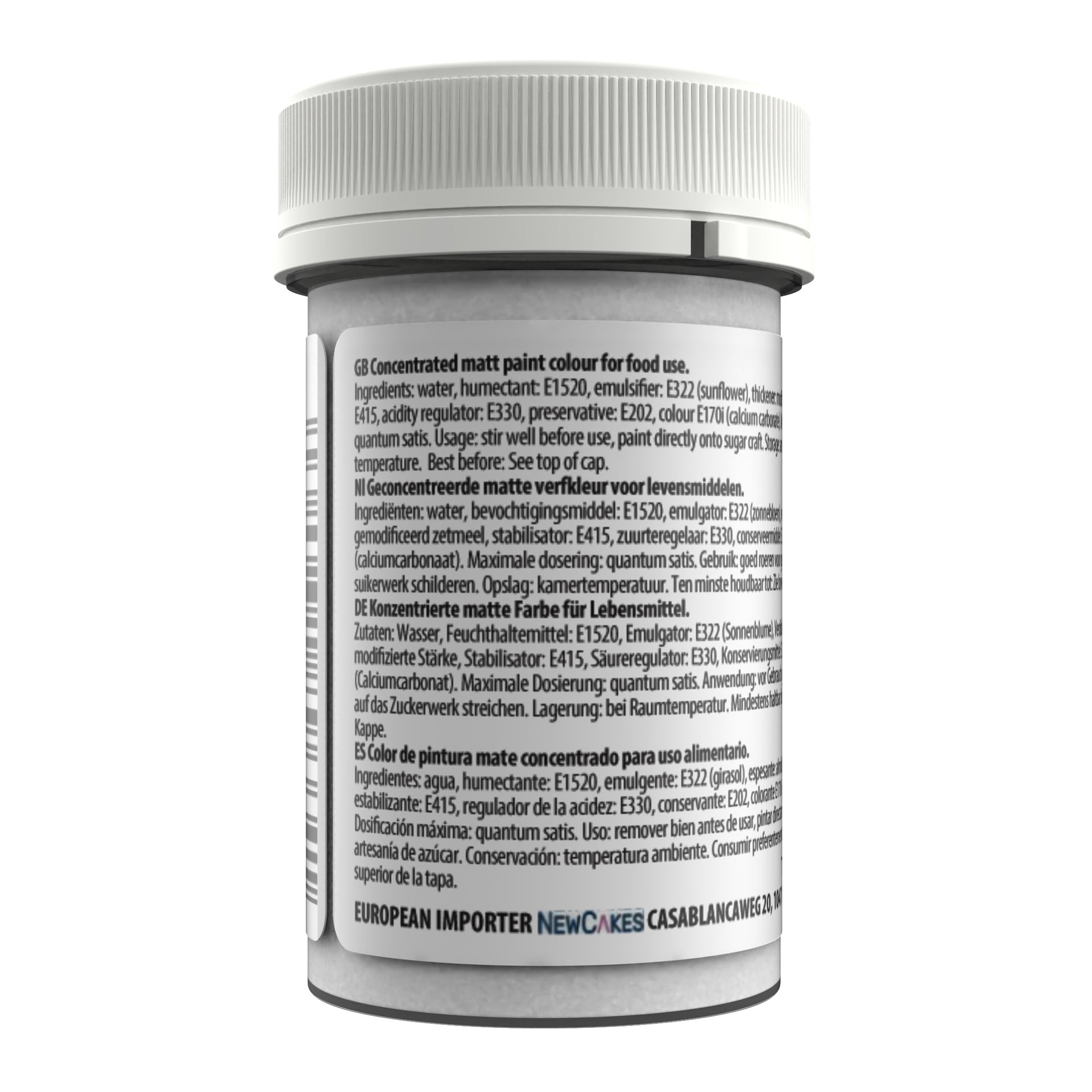 Sugarflair Eetbare Verf Mat Wit 25 ml