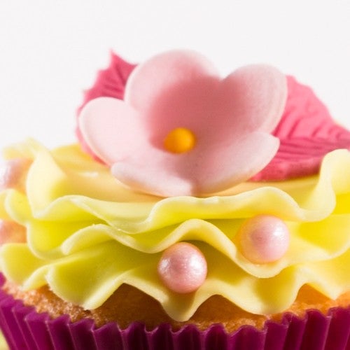 Cupcakes met bloemen