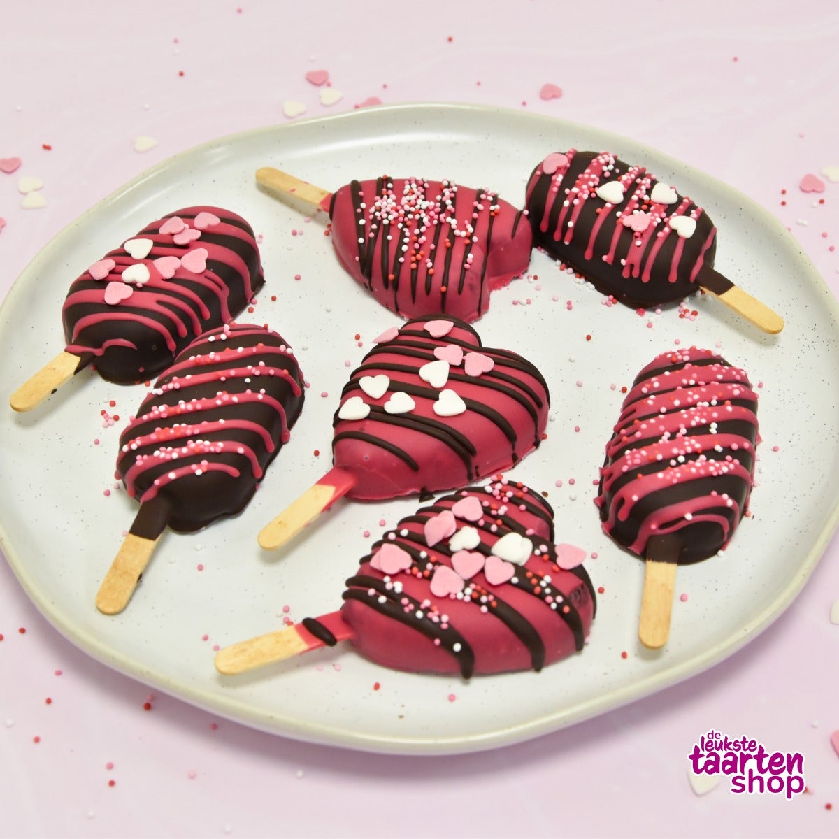 Chocolade Cakesicles Valentijn