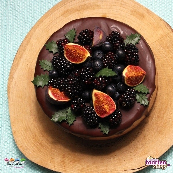 Recept Chocolade Driptaart Met Blauwe Vruchten