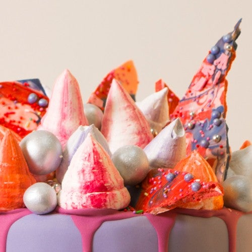 Chocolade candy bark taart