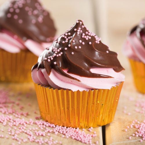 Chocolade dip cupcakes