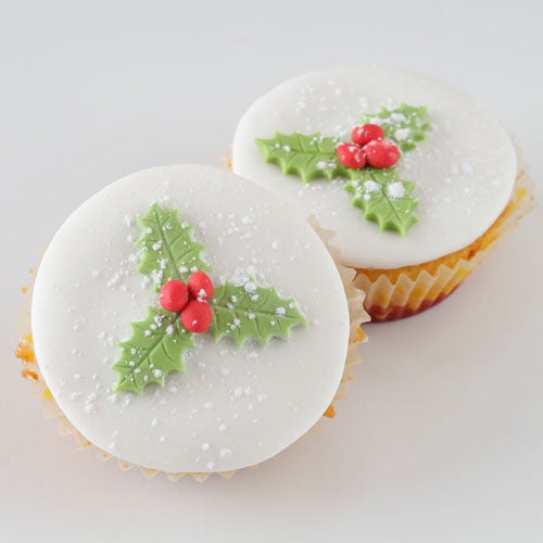 Cupcakes Hulstblaadjes