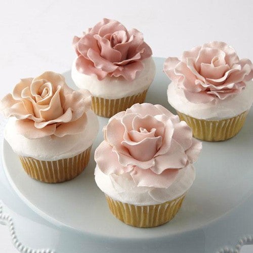 Cupcakes met rozen