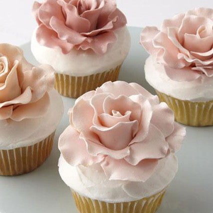 Cupcakes met rozen