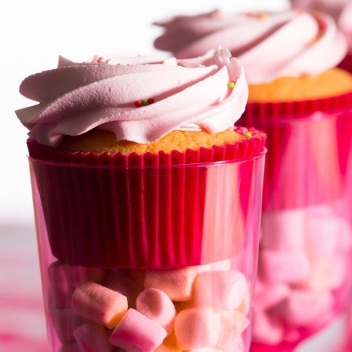 Feestelijke cupcakes in glas