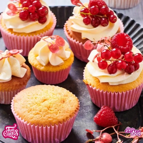 Glutenvrije Cupcakes met Rood Fruit