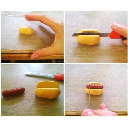 Hotdog topper voor 12 cupcakes