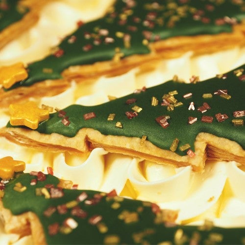 Kerstige tompoucetaart