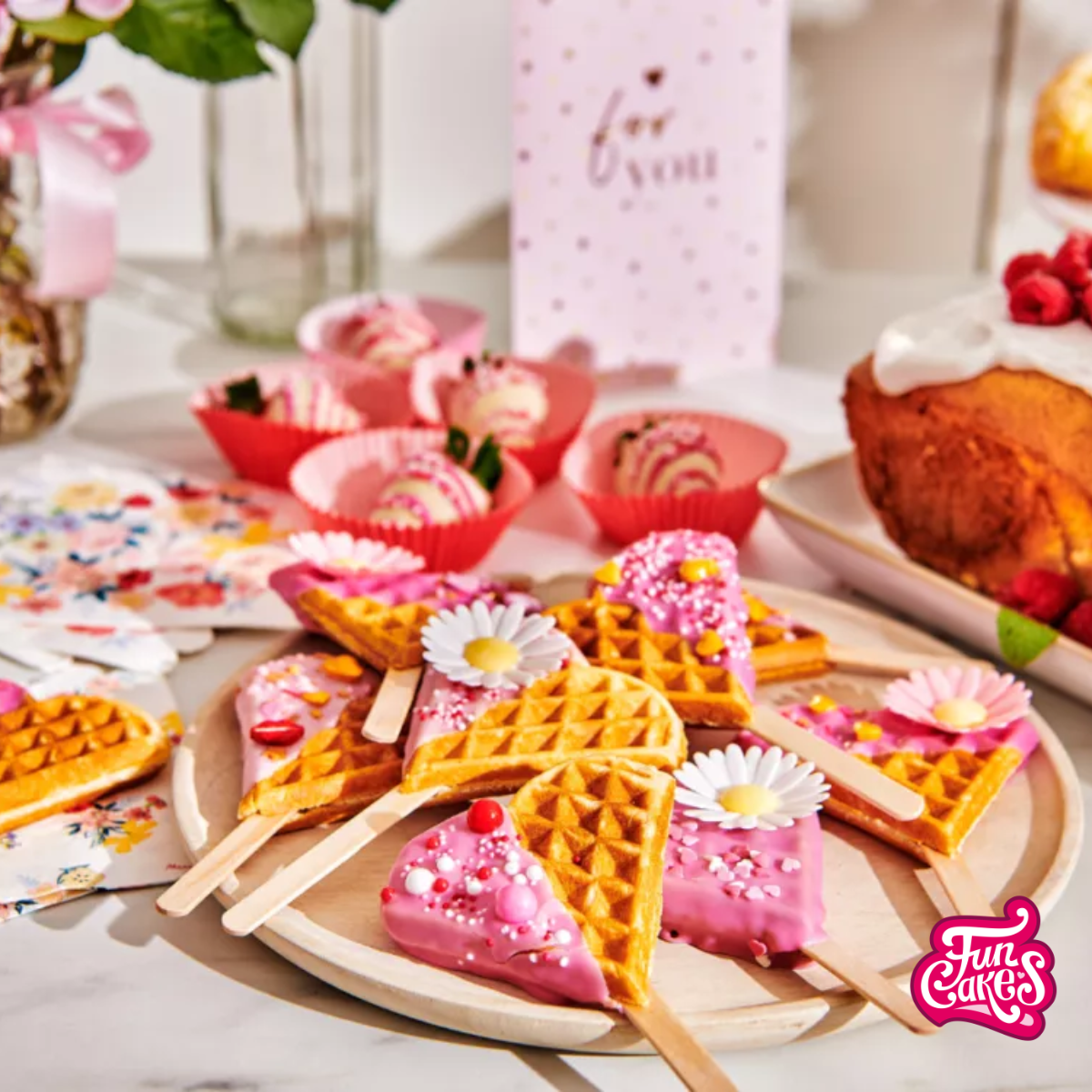 Moederdag Hartjeswafels
