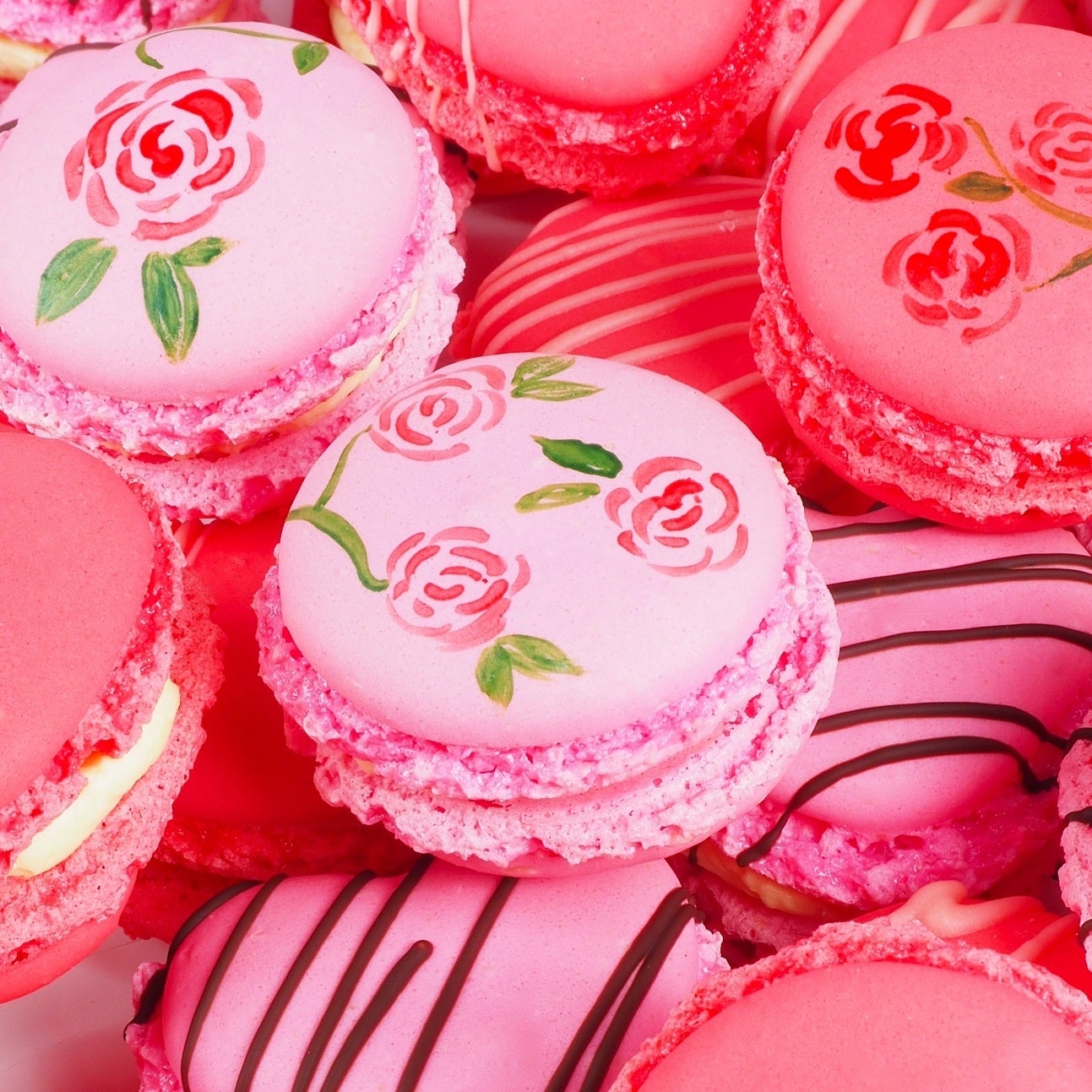 Valentijnmacarons