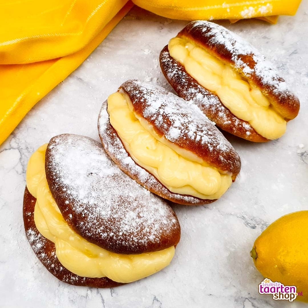 Puddingbroodjes met citroenpudding