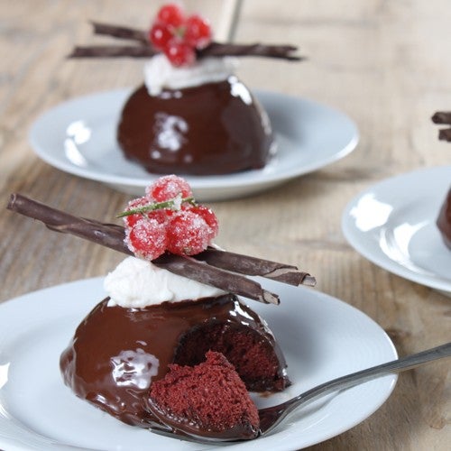 Red velvet chocolade taartjes