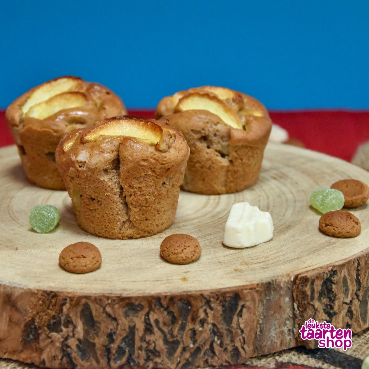 Sinterklaas Speculaas muffins met Amandelspijs