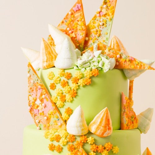 Smashing candy bark verjaardagstaart
