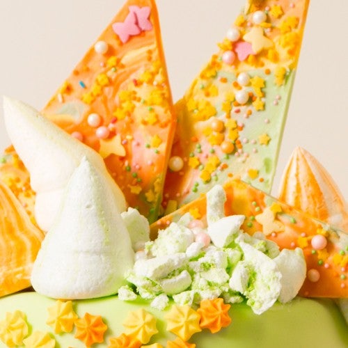 Smashing candy bark verjaardagstaart