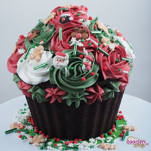 Recept Grote Kerst Cupcake