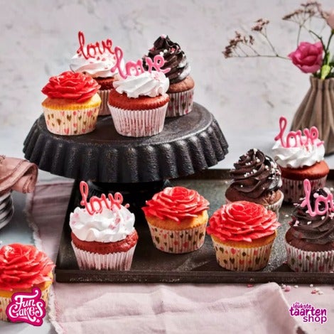 Cupcakes voor Valentijnsdag