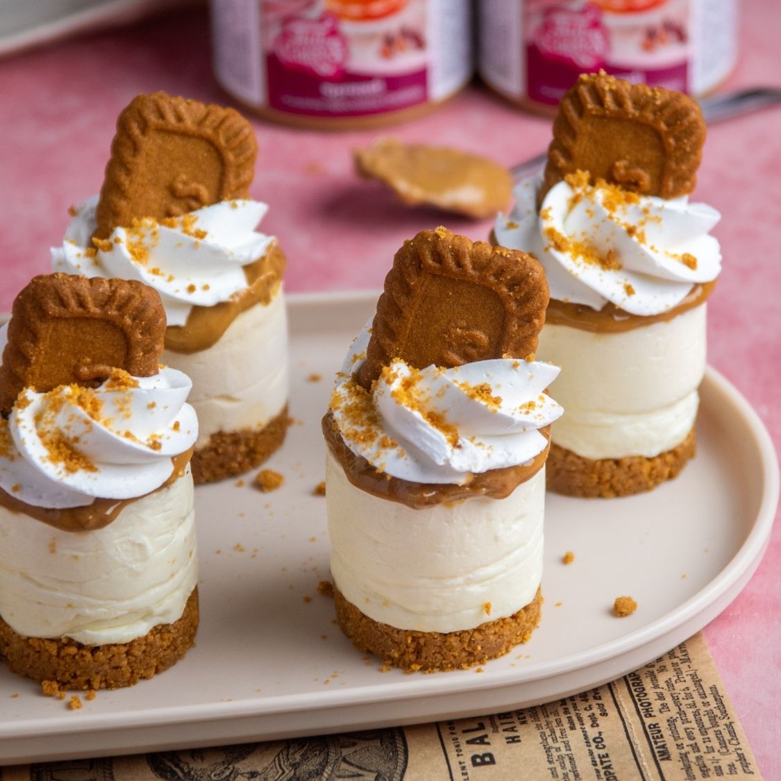 Mini Lotus Bavarois Gebakjes