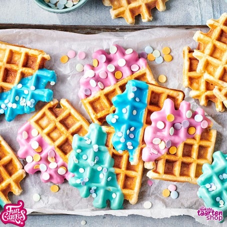 Wafels gedipt in Deco Melts