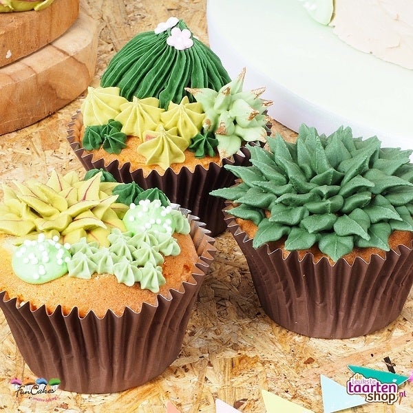 Vetplantjes cupcakes