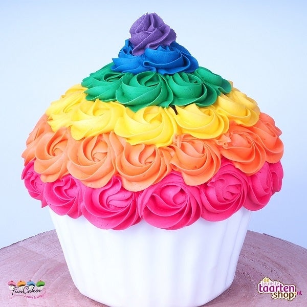 Smash cake - Giant cupcake taart