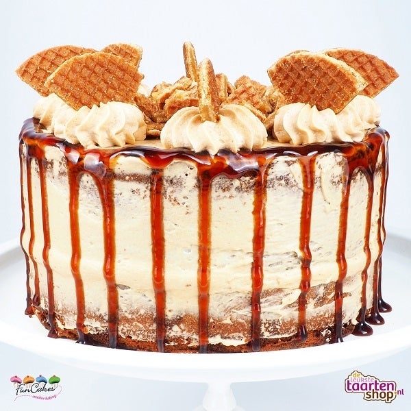 Stroopwafeltaart XL