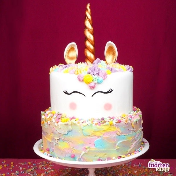 Tweelaagse Unicorntaart