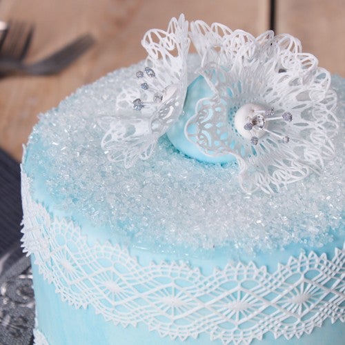 Winter lace taart