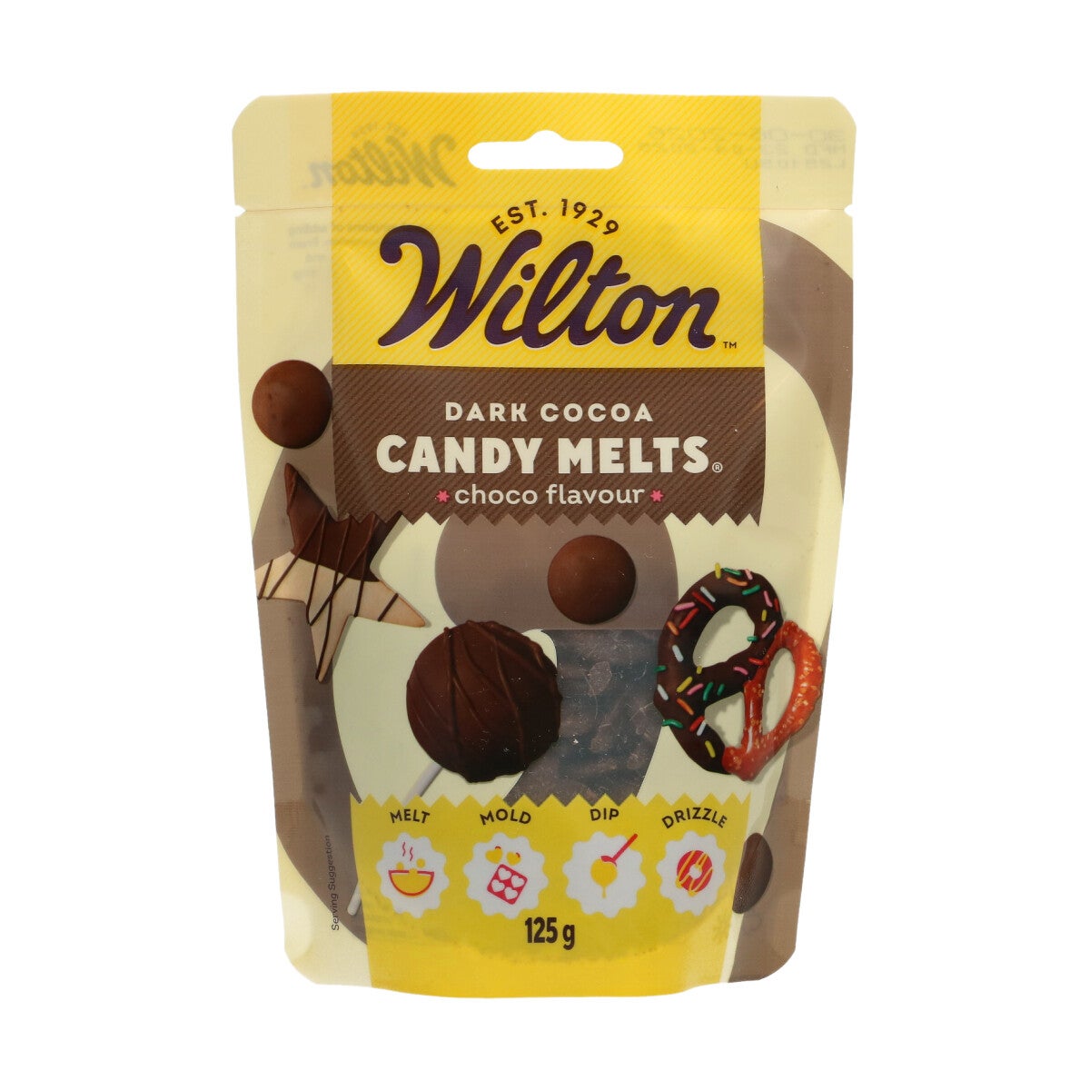 Wilton Candy Melts Donkere Cacao 125g